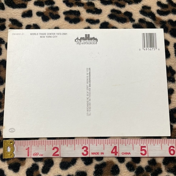 2001 NEW YORK CITY World Trade Center Towers Postcard Letter 2001 Manhattan NYC - Picture 11 of 16